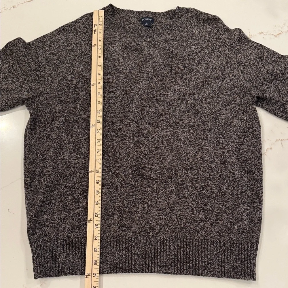 J.Crew Lambswool Blend Crewneck Sweater Gray Knit Classic Men’s Large